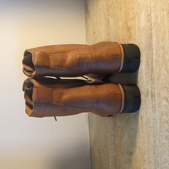 New Free People X Jeffrey Campbell Lucca Brown Leather Hiker Boots Size 7 - Picture 4 of 6